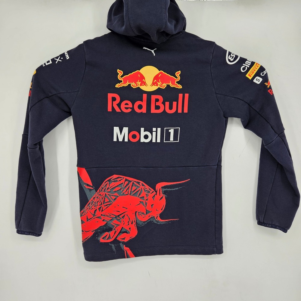 Puma Red Bull Racing Team Hoodie Mens XS Oracle Mobil All Over Print